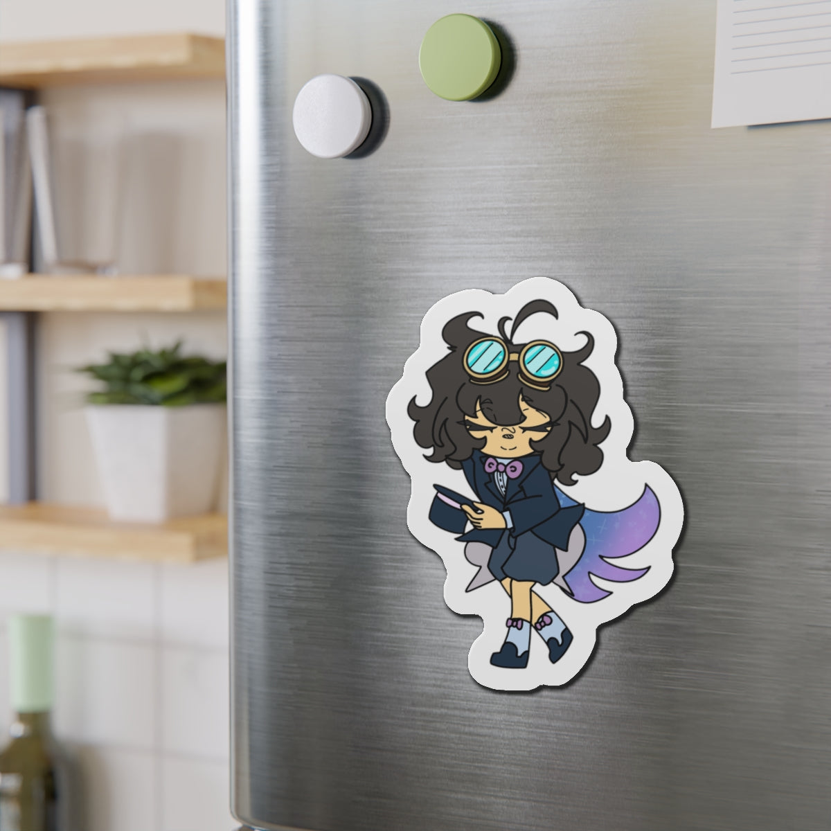Whimsical Die-Cut Magnets - Cute Character Stickers for Fridges, Home Decor, Gifts, Parties, and Kids' Rooms
