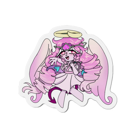 Cute Angel Die-Cut Magnets, Whimsical Fridge Decor, Kawaii Gifts for Teens, Angelic Home Accents, Fun Stationery Accessories
